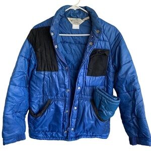 Vintage 70s Kmart Water Repellent Winter Coat Puffer Jacket Mens Size Large